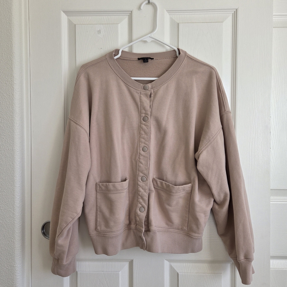 J. Crew Blush Pink Cotton Sweater, L